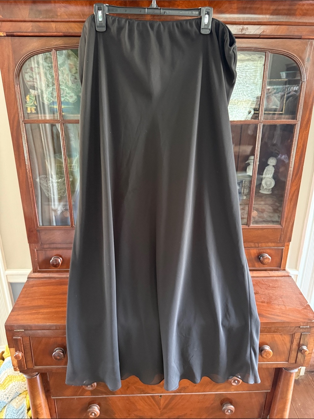 Alex Evenings Black Maxi Skirt